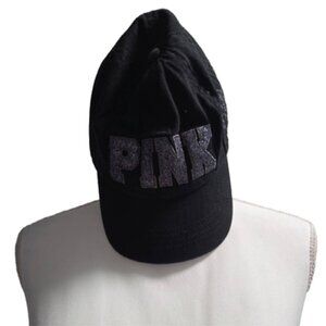 PINK & BLUE Y2K Hat grey sparkly PINK LETTERING